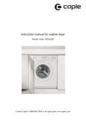 Caple WDI2206 Instruction Manual