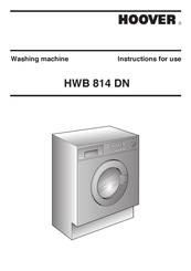 Hoover HWB 814 DN Instructions For Use Manual