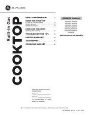 Cafe PGP6030 Owner's Manual