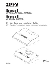 Zephyr Breeze I Use, Care And Installation Manual