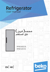Beko RFNE260E13S User Manual