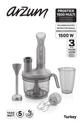 Arzum PROSTICK 1500 MULTI Instruction Manual
