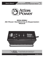 Atlas ECM-20SH Owner's Manual