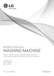 LG WF-7111TFD Owner's Manual