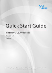 NGTeco NG-C52002 Series Quick Start Manual