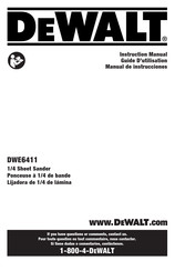 DeWalt DWE6411K Instruction Manual