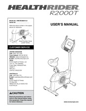 Healthrider HREVEX83914.0 User Manual