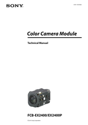 Sony FCB-EX2400P Technical Manual
