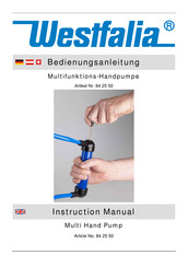 Westfalia 84 25 50 Instruction Manual