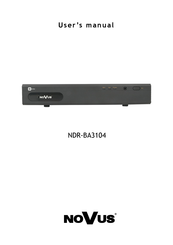 Novus NDR-BA3104 User Manual
