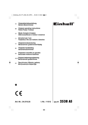 EINHELL 34.019.35 Original Operating Instructions
