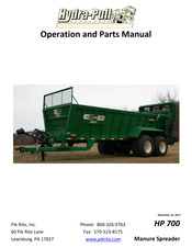 HYDRA-PULL HP 700 Operation And Parts Manual