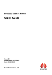 Huawei SUN2000-62.5KTL-NHM0 Quick Manual