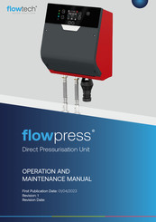 FLOWTECH flowpress Operation And Maintenance Manual