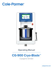 Cole Parmer Cryo-Blade CG-900 Operating Manual