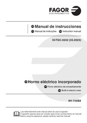 Fagor 8H-740BX Instruction Manual