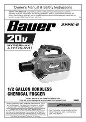 Bauer HYPERMAX LITHIUM 2144C-B Owner's Manual & Safety Instructions