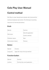 Cololight Colo Play User Manual