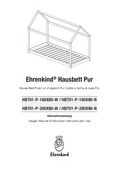 Ehrenkind House Bed Pure HBT01-P-200X90-N Assembly Instructions Manual
