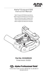 Alpha ECOGRGX5 Instruction Manual