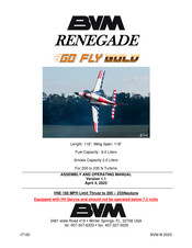 BVM Go Fly Gold Renegade Assembly & Operation Manual