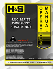 H&S 8200 Series Operator's Manual
