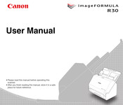 Canon imageFORMULA R30 User Manual