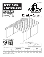 Arrow Storage Products CPH122909 Owner's Manual & Assembly Manual