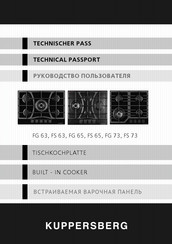 Kuppersberg FG 63 Technical Passport