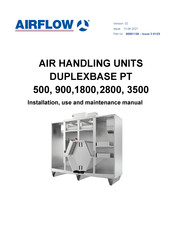 Airflow DUPLEXBASE PT 3500 Installation, Use & Maintenance Manual