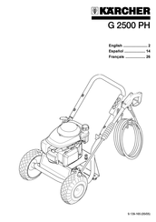 Kärcher G 2500 PH Manual