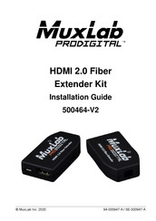 MuxLab 500464-V2 Installation Manual