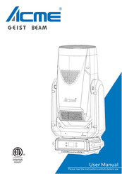 ACME GEIST BEAM User Manual