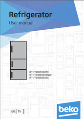 Beko RTNT340E50VZX User Manual