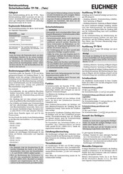 EUCHNER 109170 Operating Instructions Manual