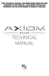 Etac Ki Mobility AXiOM BACKS Technical Manual