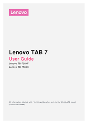 Lenovo TAB 7 User Manual