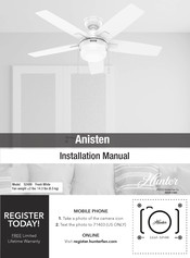 Hunter 52488 Installation Manual