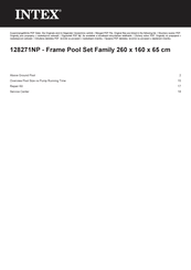Intex 128271NP Owner's Manual