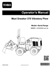 Toro Maxi Sneaker 370 Operator's Manual