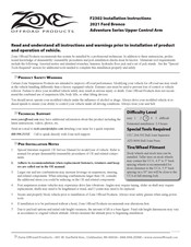 Zone Offroad Products F2302 Installation Instructions Manual