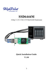 HighPoint SSD6444 Quick Installation Manual