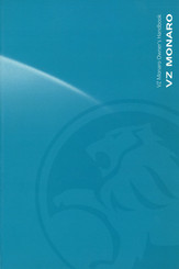HOLDEN VZ MONARO CV8 2004 Owner's Handbook Manual