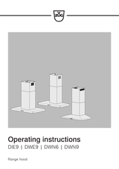 V-Zug DWN9 Operating Instructions Manual
