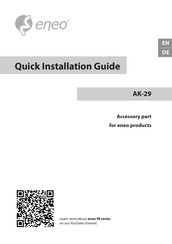 Eneo AK-29 Quick Installation Manual
