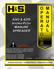 H&S 322VP55020 Operator's Manual