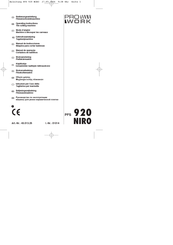 Pro Work PFS 920 NIRO Operating Instructions Manual
