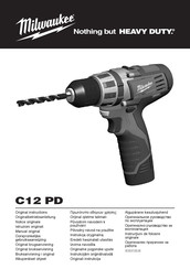 Milwaukee C12 PD Original Instructions Manual