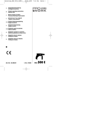Prowork SMJ 500 E Operating Instructions Manual