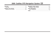 GMC 2009 Cadillac DTS Navigation Manual